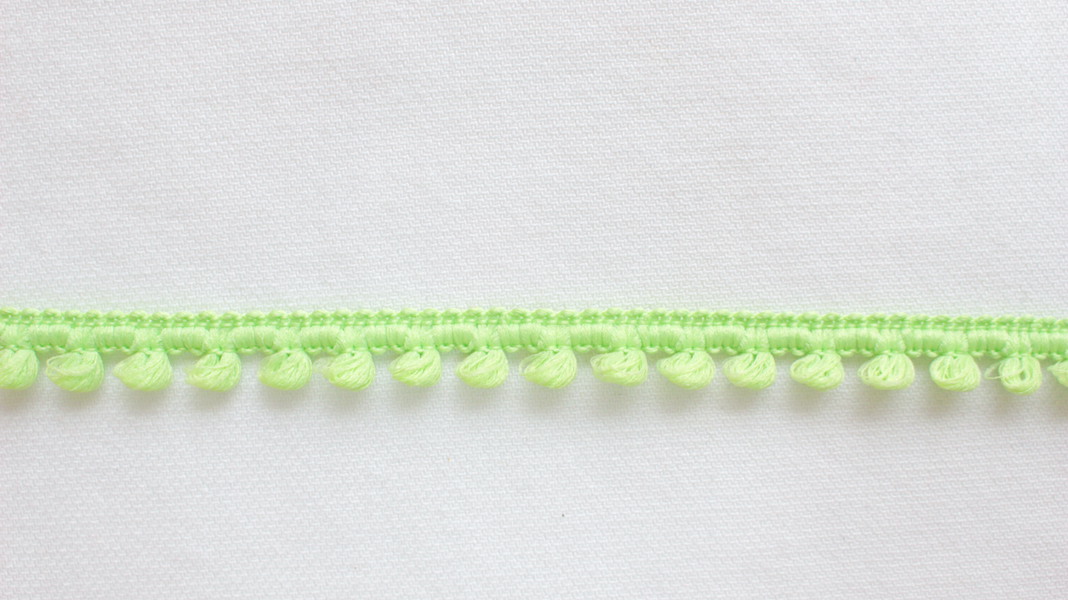 ミニポンポンテープ☆黄緑（1m) - カーリーコレクション Curly