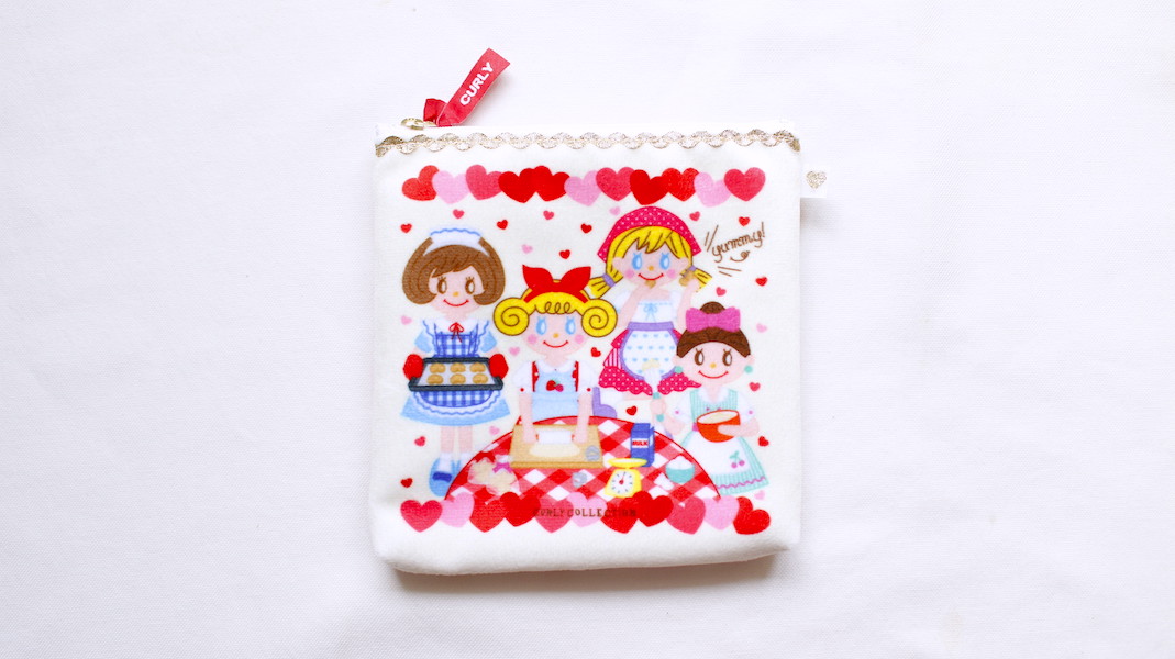 スクエアプリントポーチ☆ガールズ x クッキング