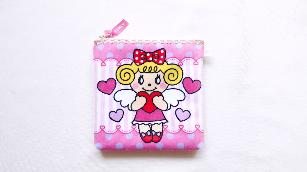 スクエアプリントポーチ☆エンジェルいちごちゃん