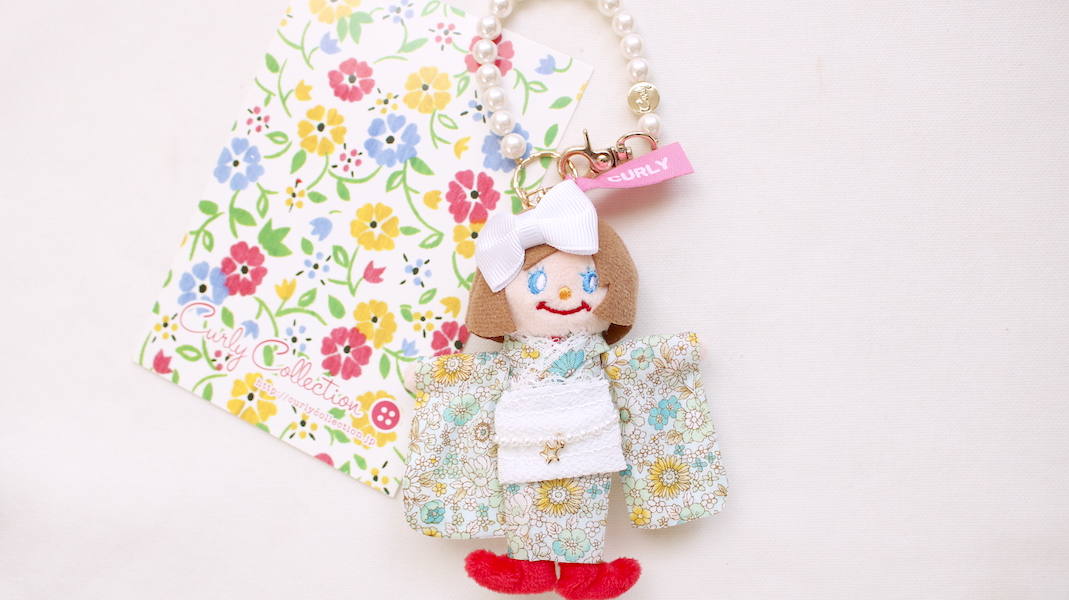 マスコットチャーム☆ジュジュ x 着物