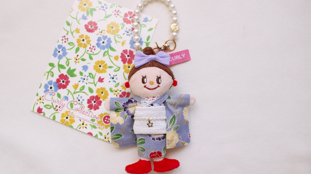 マスコットチャーム☆エヴィ x 着物