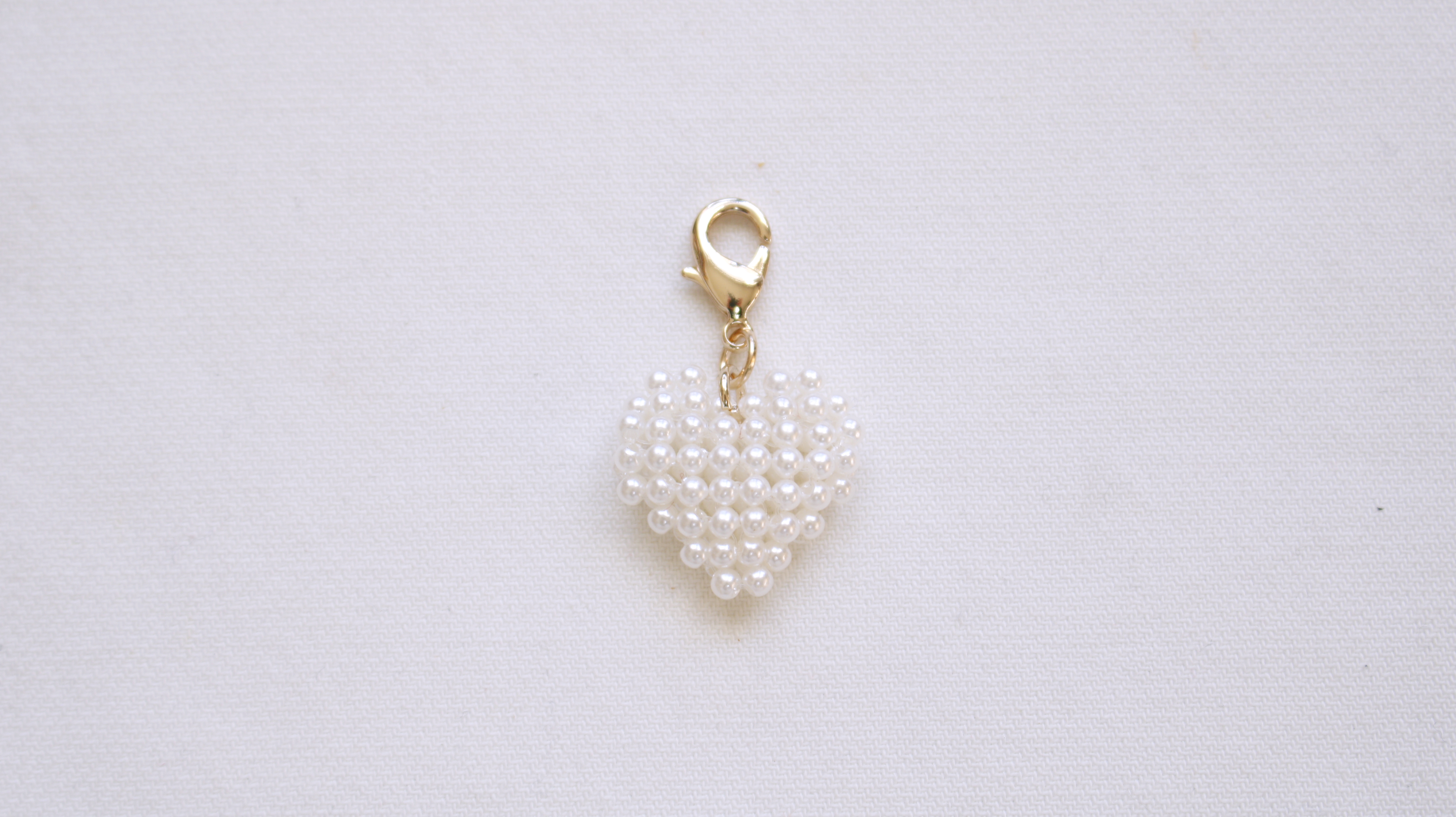 GT☆ファスナーチャーム☆パールハート(ミニ)