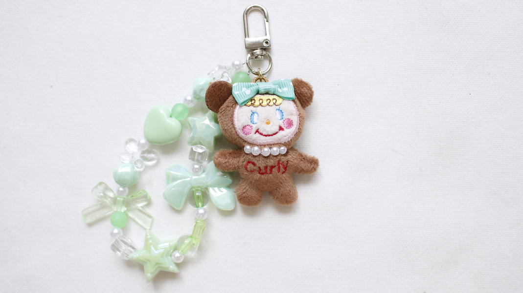 ミニマスコットチャーム☆ベアいちごちゃん x グリーン