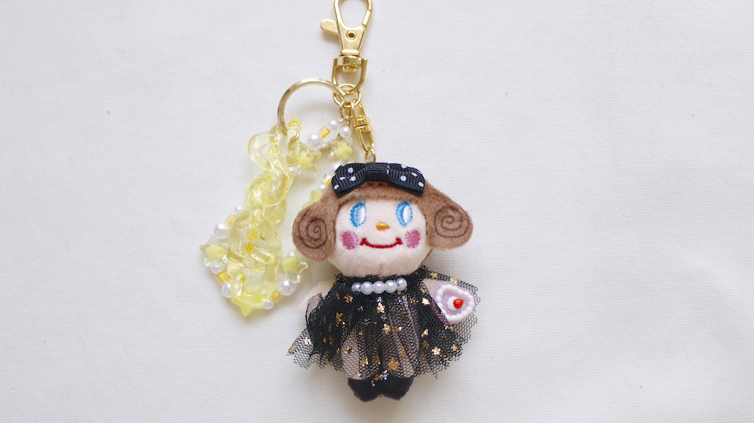 ミニマスコットチャーム☆miniいちごちゃん x ブラック