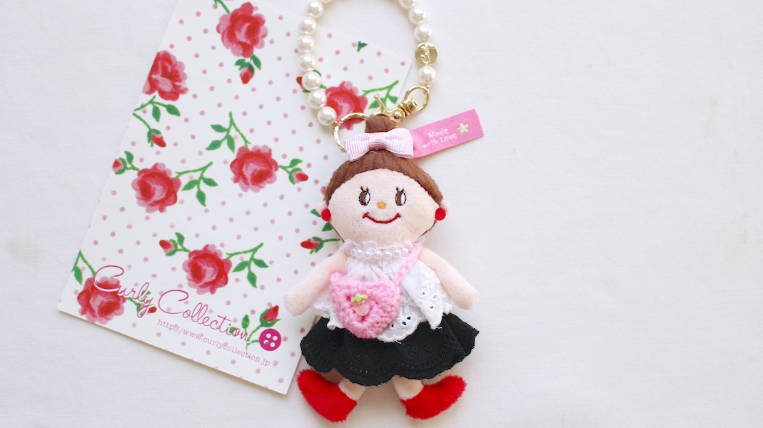 マスコットチャーム☆エヴィ x ポシェット(ピンク)