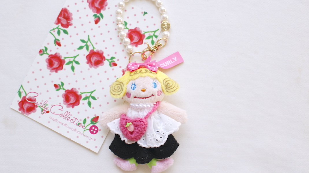 マスコットチャーム☆いちごちゃん x ポシェット(ピンク)