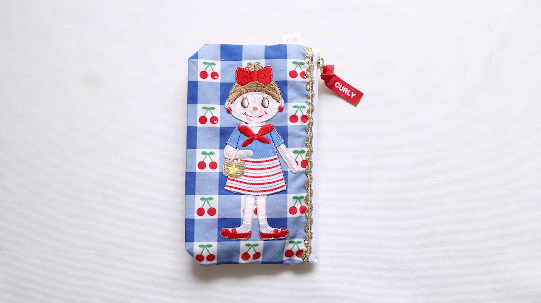 縦長ワッペンポーチ☆エヴィ