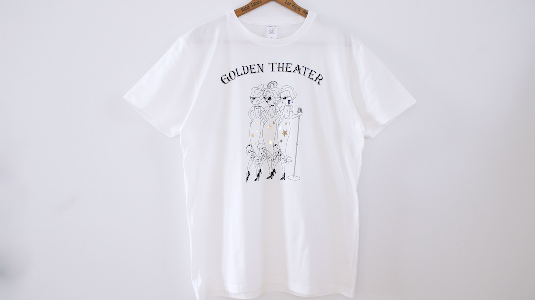 GT☆オリジナルTシャツ☆Golden Girls/ホワイト