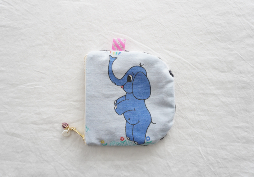 Sophie et Chocolat☆ Mini Pouch/Elephant-B