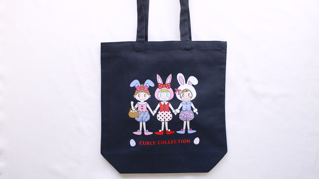 プリントバッグ(M)☆バニーガールズ(エヴィ・いちご・ジュジュ)