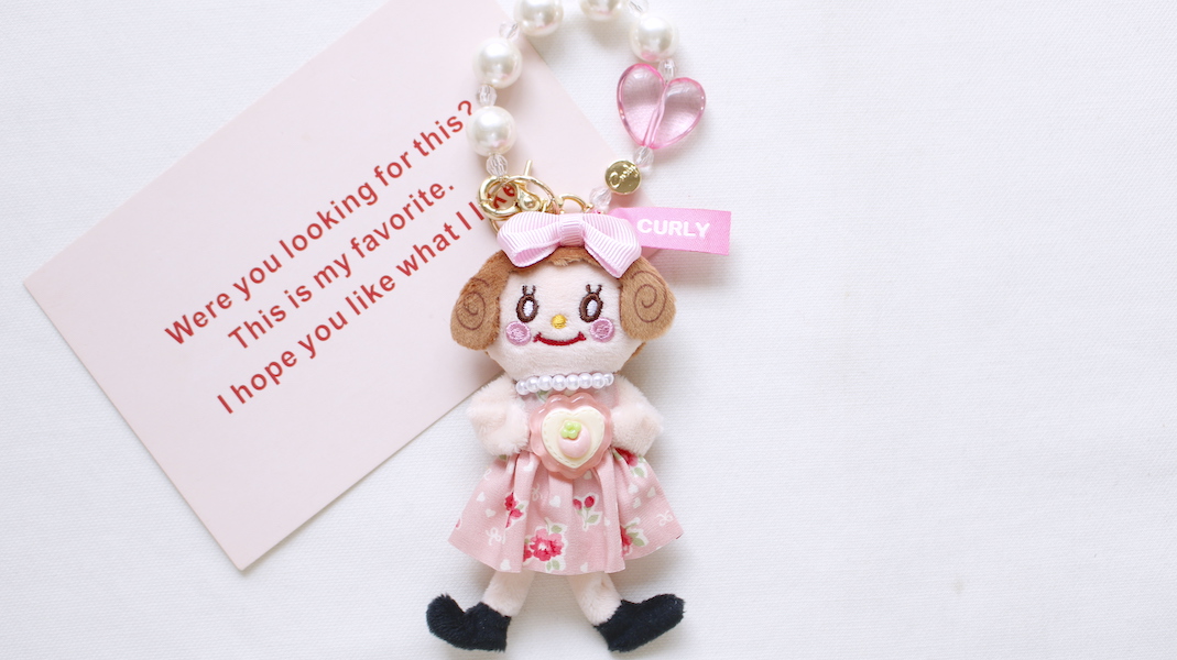 マスコットチャーム☆いちごちゃん(ブラウン) x いちご