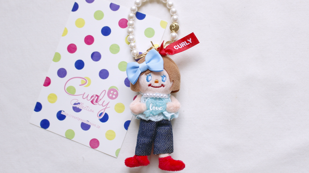 マスコットチャーム☆ジュジュ  x デニム(ブルー)