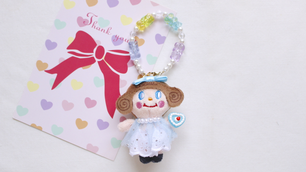 ミニマスコットチャーム☆miniいちごちゃん(ブルー)