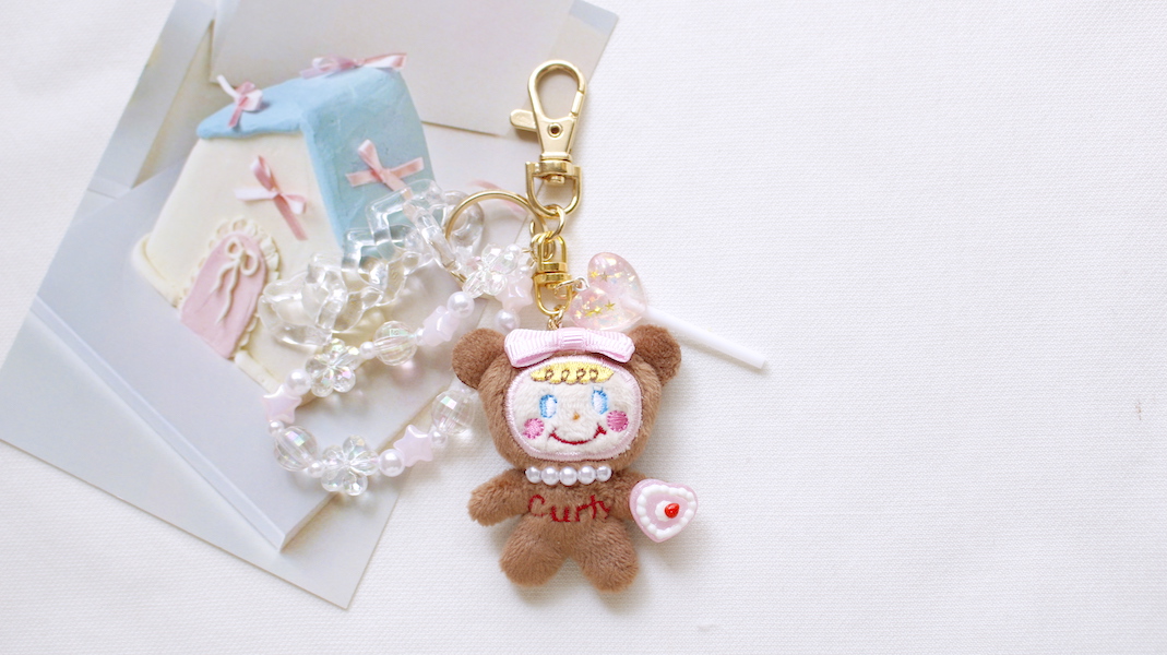 ミニマスコットチャーム☆ベアいちごちゃん x ハートキャンディ