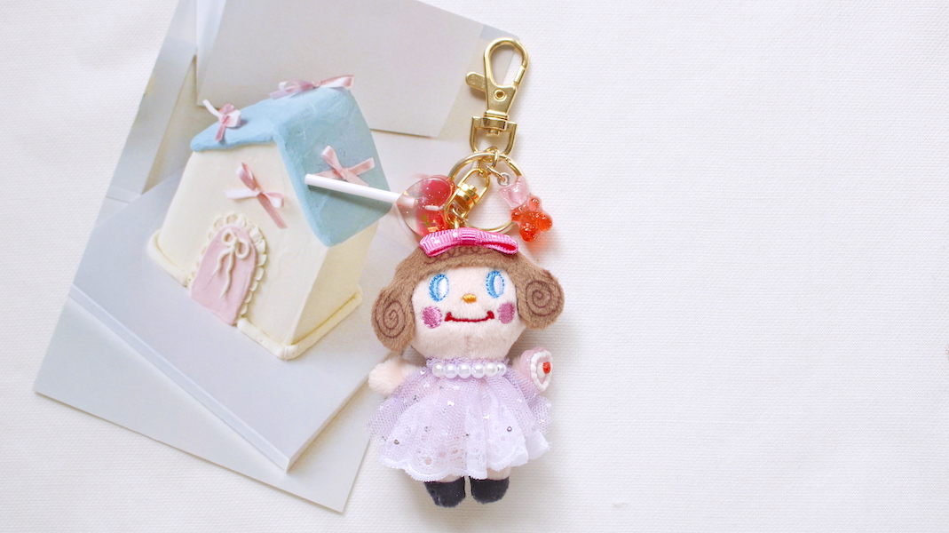 ミニマスコットチャーム☆miniいちごちゃん/キャンディ(ピンク)