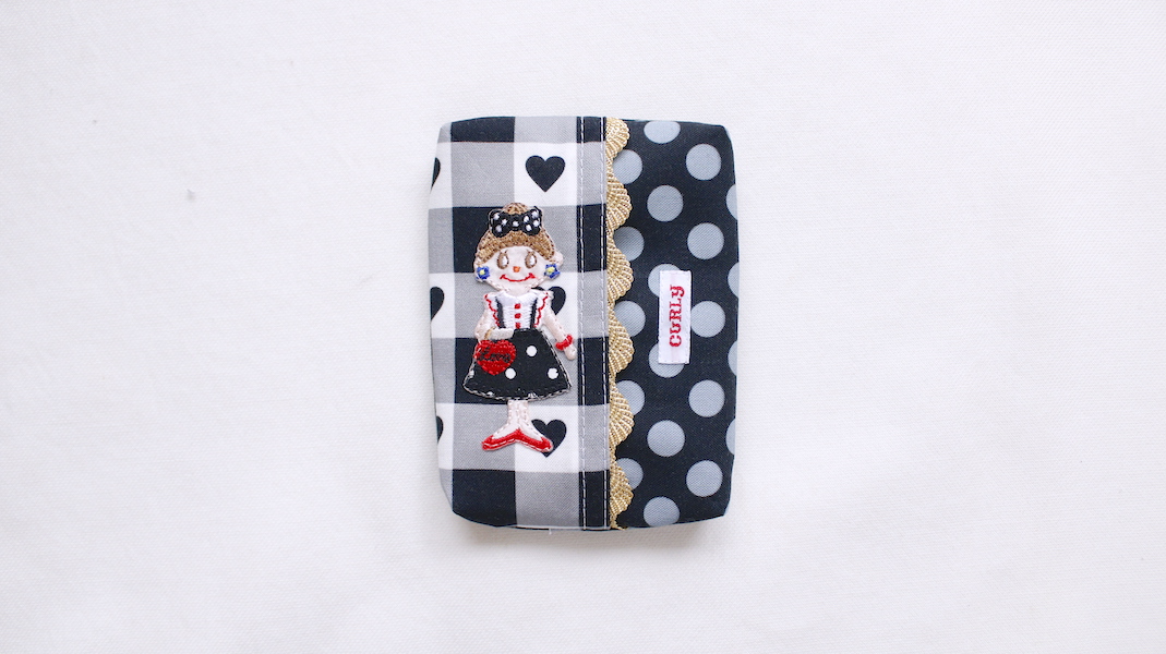 ワッペンティッシュケース☆エヴィ/ブラック