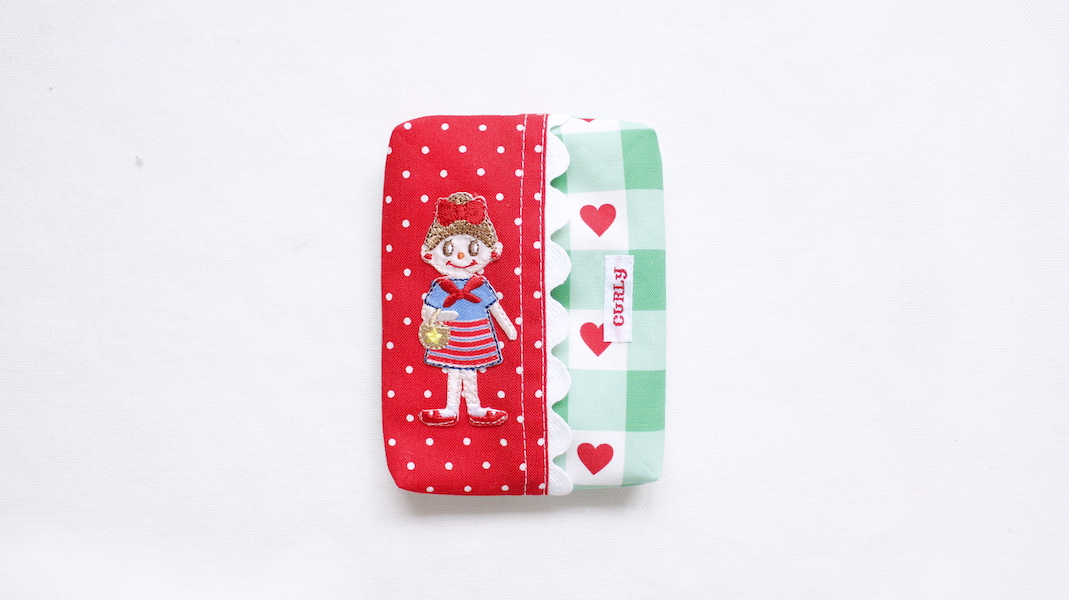 ワッペンティッシュケース☆エヴィ/ドット x ハート