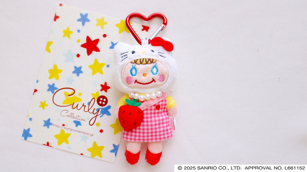着ぐるみマスコットチャーム☆ハローキティいちごちゃん(ポシェット:いちご)