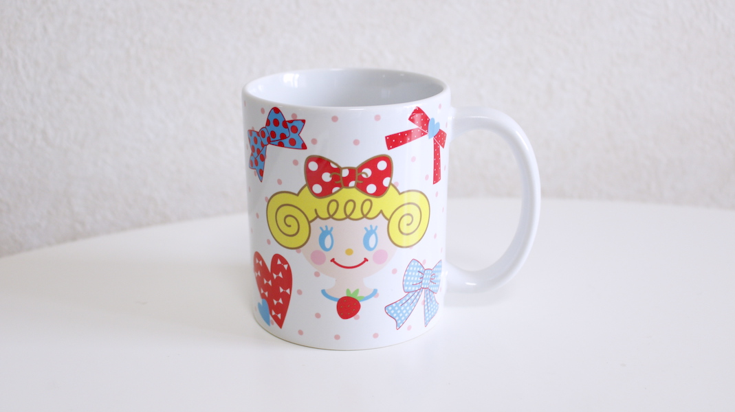 オリジナルマグカップ☆いちごちゃん x リボン
