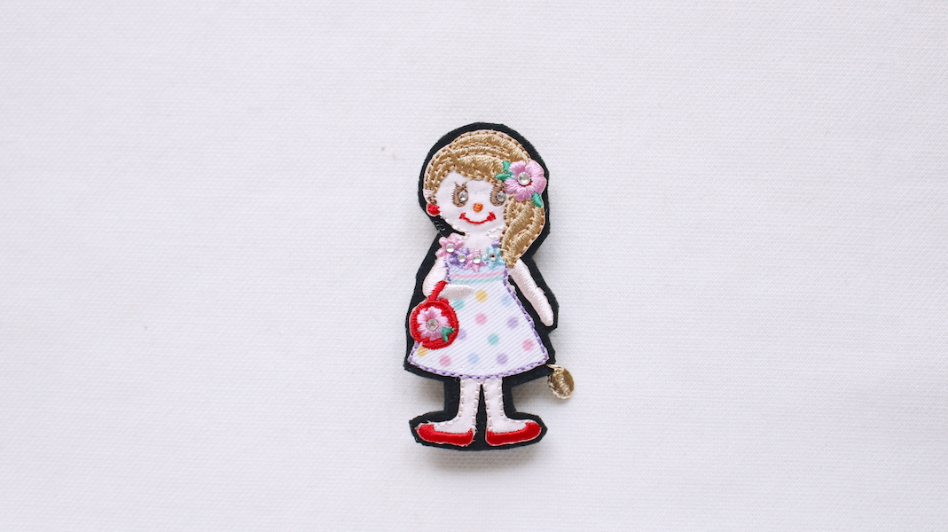 ワッペンブローチ☆トロピカルガール