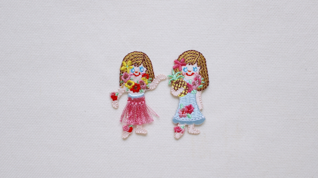 オリジナルワッペン☆ティキ(ミニ)2Pセット