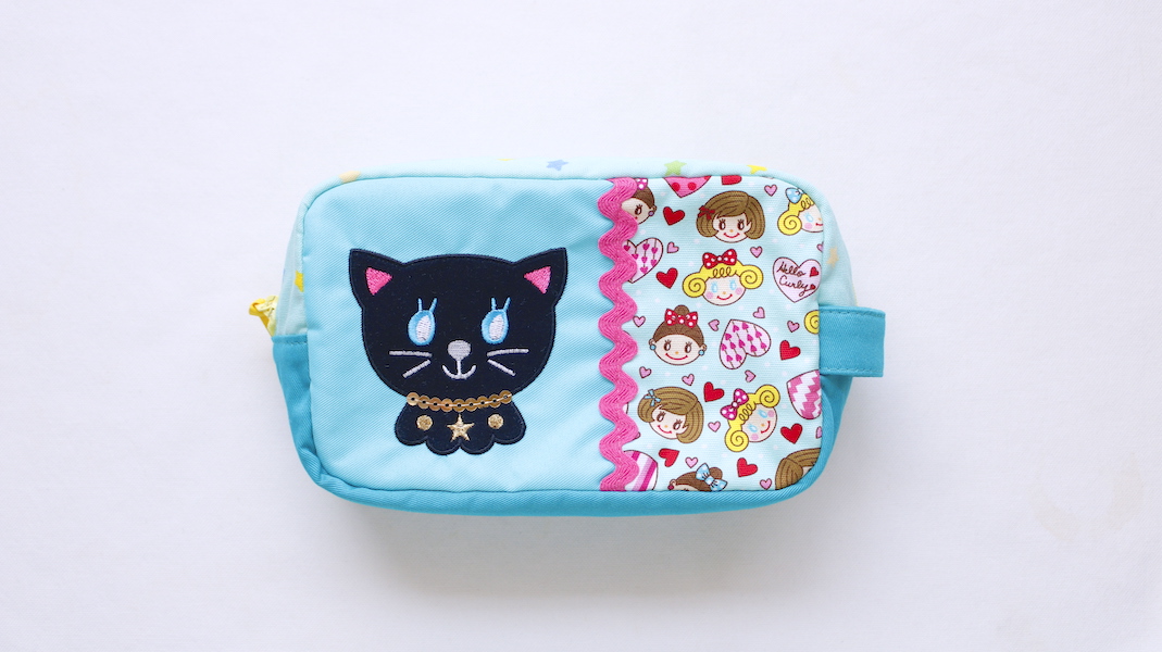 BOX型刺繍ポーチ(S)☆ロイ