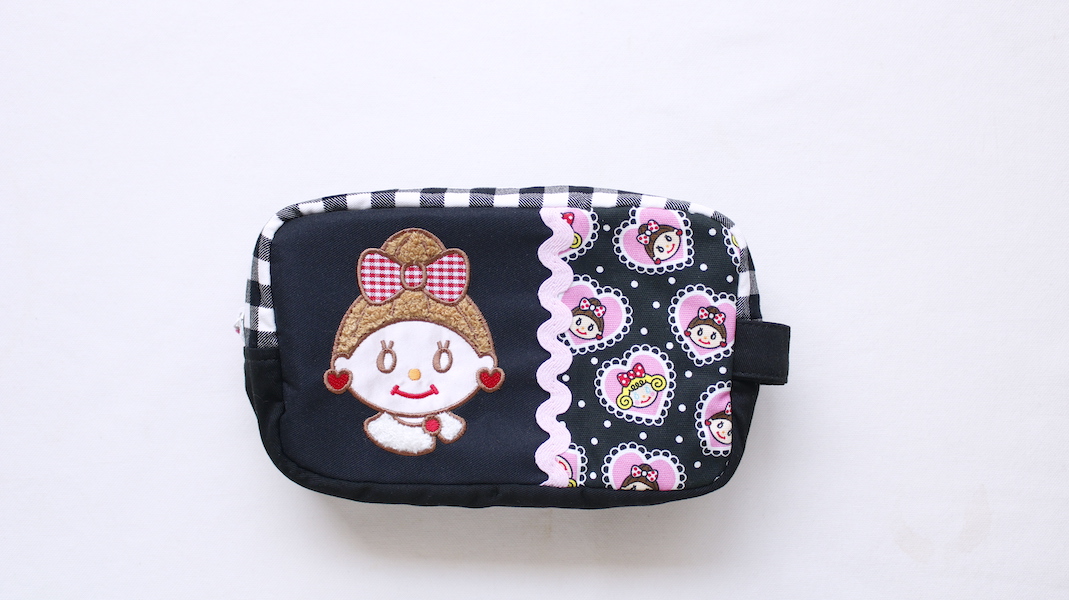 BOX型刺繍ポーチ(S)☆エヴィ