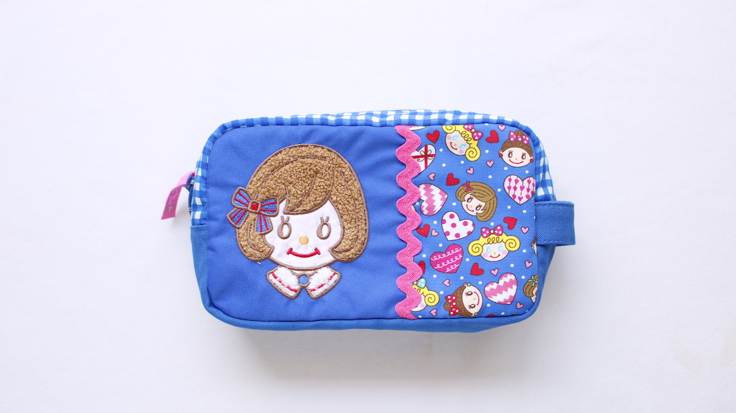 BOX型刺繍ポーチ(S)☆ジュジュ