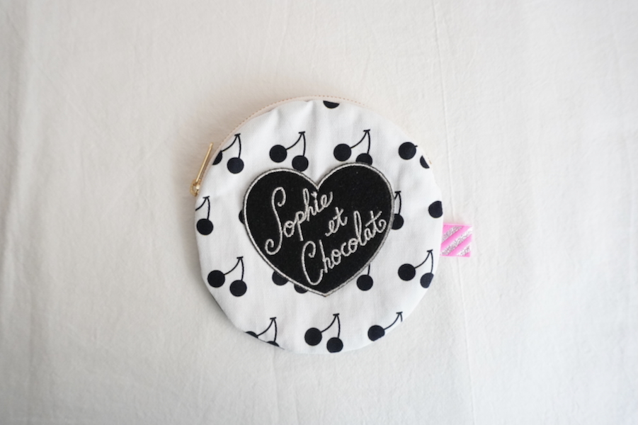 Sophie et Chocolat☆サークルポーチ/Black Cherry