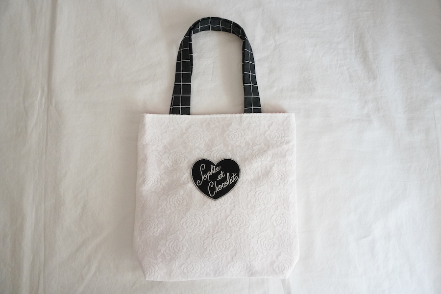 Sophie et Chocolat☆レースTote Bag/Black
