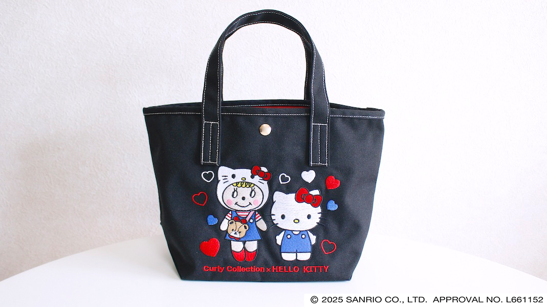 刺繍バッグ☆ハローキティ＆いちごちゃん /ブラック