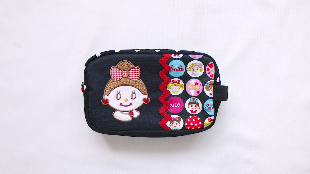 BOX型刺繍ポーチ(S)☆エヴィ