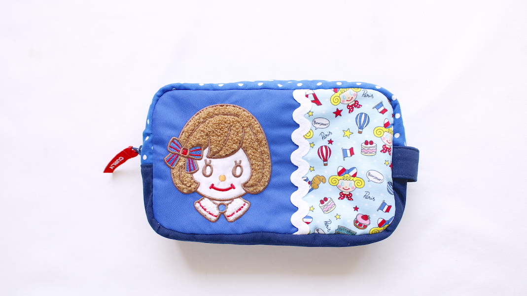 BOX型刺繍ポーチ(S)☆ジュジュ