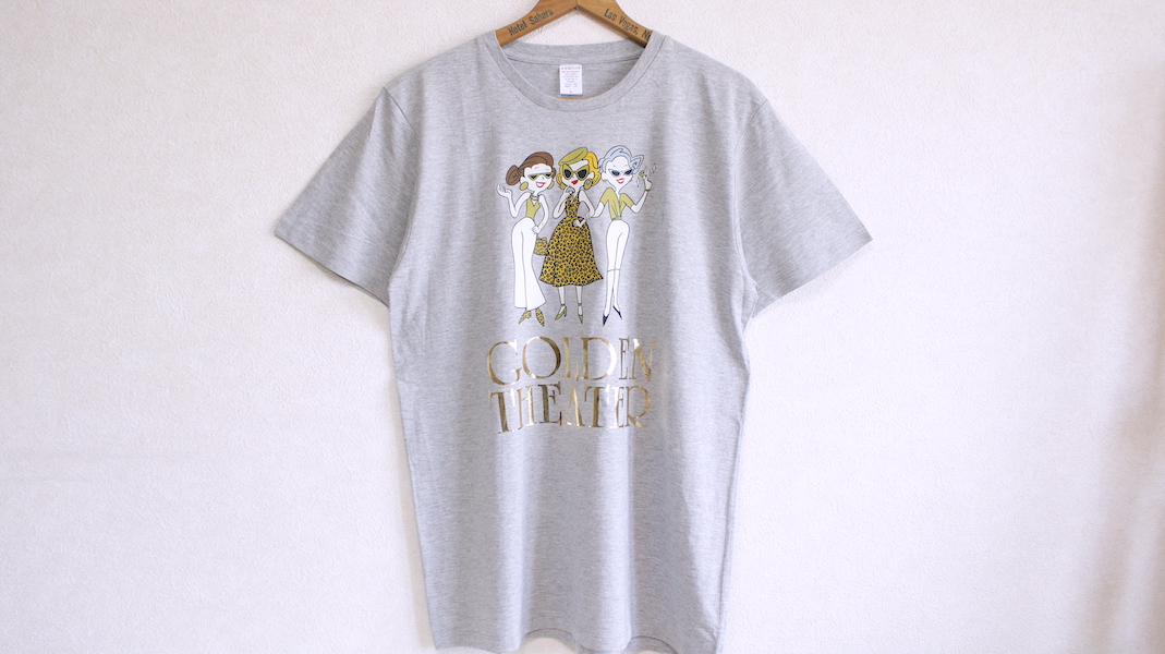 GT☆オリジナルTシャツ☆Golden Girls(カラー)/グレー