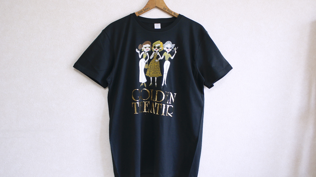 GT☆オリジナルTシャツ☆Golden Girls(カラー)/ブラック