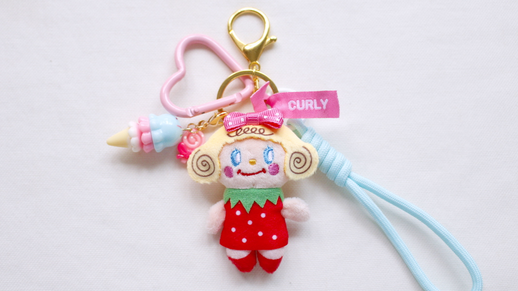 ミニマスコットチャーム☆miniいちごちゃん x アイスクリーム(ブルー
