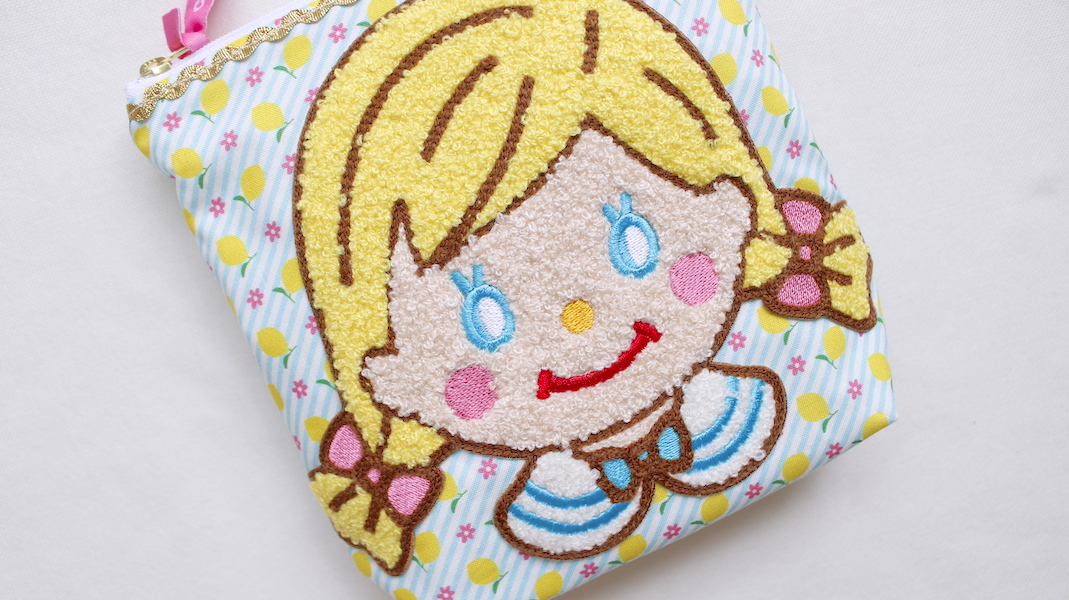さがらワッペン付きスクエアポーチ☆ピピ - カーリー