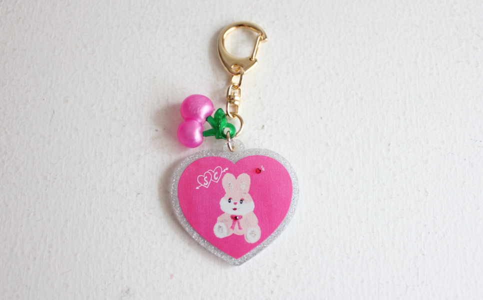 Sophie et Chocolat☆キーホルダー/Yeees! Bunny-Pink