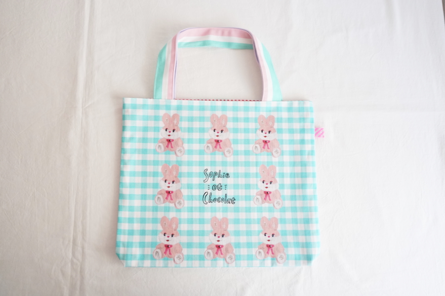 Sophie et Chocolat☆Tote Bag-M/Yeees! Bunny- Mint