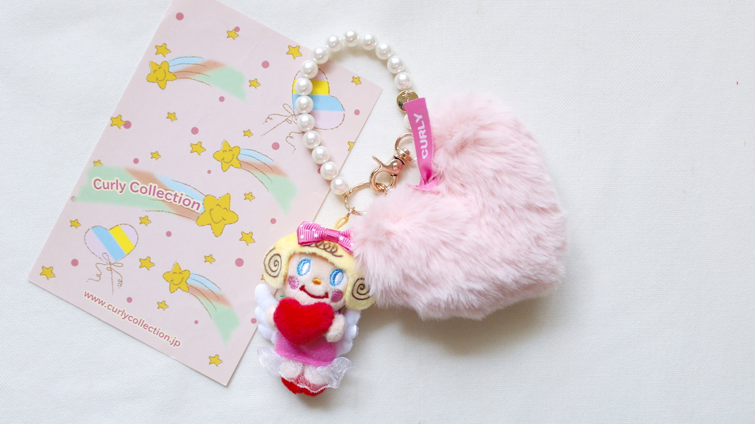 マスコットチャーム☆エンジェルいちごちゃん x ファーハート(サーモンピンク)