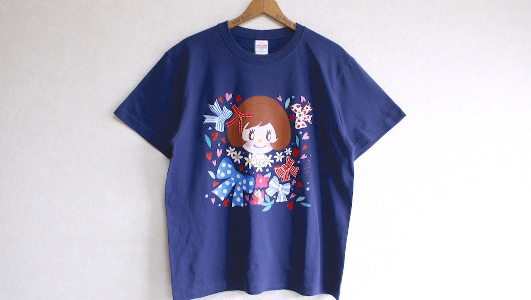 オリジナルTシャツ☆ジュジュ x インディゴ(M)