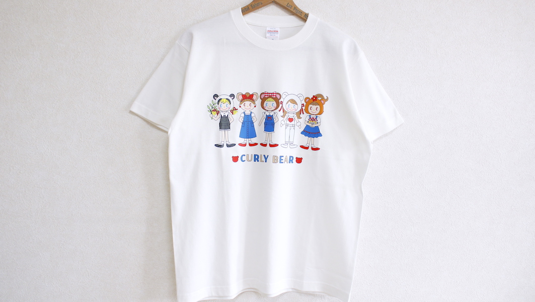 オリジナルTシャツ☆ベアガールズ x バニラホワイト(M)
