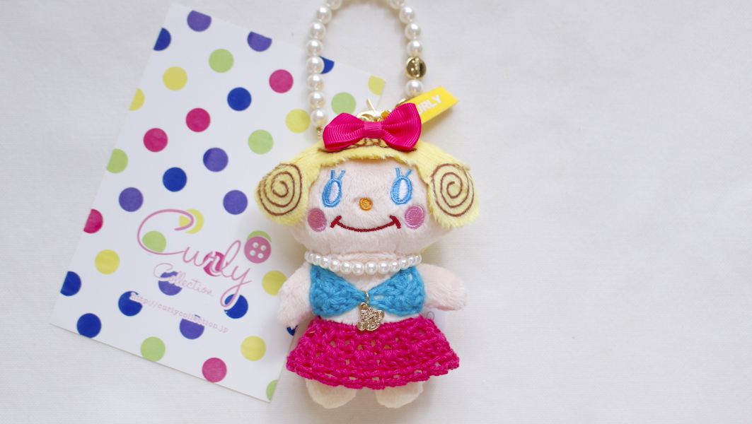 いちごちゃんぬいぐるみチャーム☆水着(スカート:ピンク)