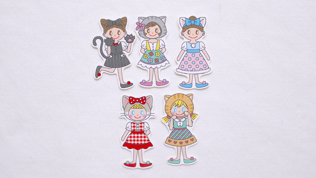 ステッカーセット☆キャットガールズ
