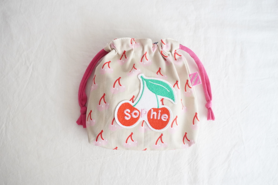 Sophie et Chocolat☆巾着/Red Cherry
