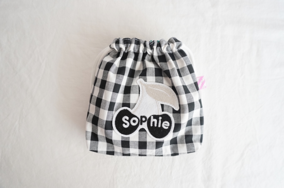 Sophie et Chocolat☆ 巾着/Black Cherry