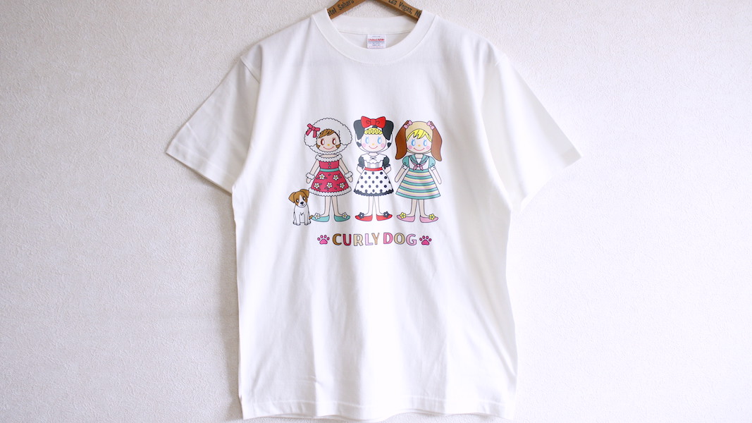 オリジナルTシャツ☆ドッグガールズ(ジュジュ・いちご・ピピ)/ Mサイズ
