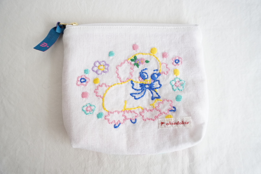セール‼️Ladlow グレープ刺繍 ポーチ　美品　レア セール‼️Ladlow グレープ刺繍 ポーチ 美品 レア バッグ