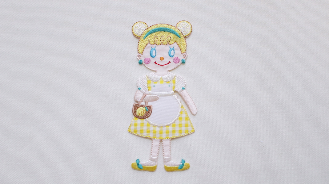Lemon Cake☆オリジナルBIGワッペン☆レモンクッキー