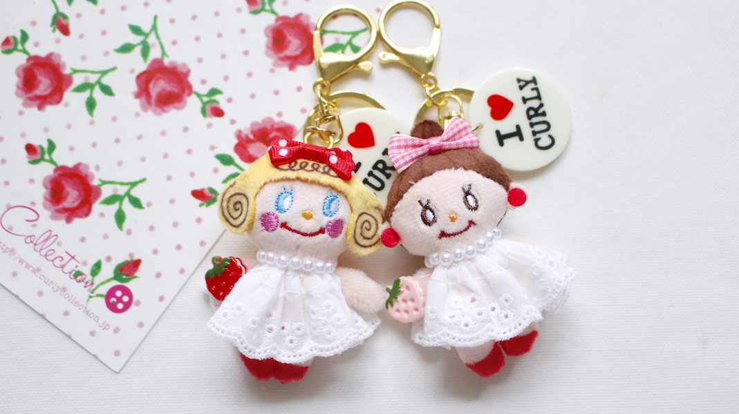 カーリーコレクションチャーム　いちごちゃん ミニマスコットチャーム☆miniいちごちゃん x いちご - カーリー